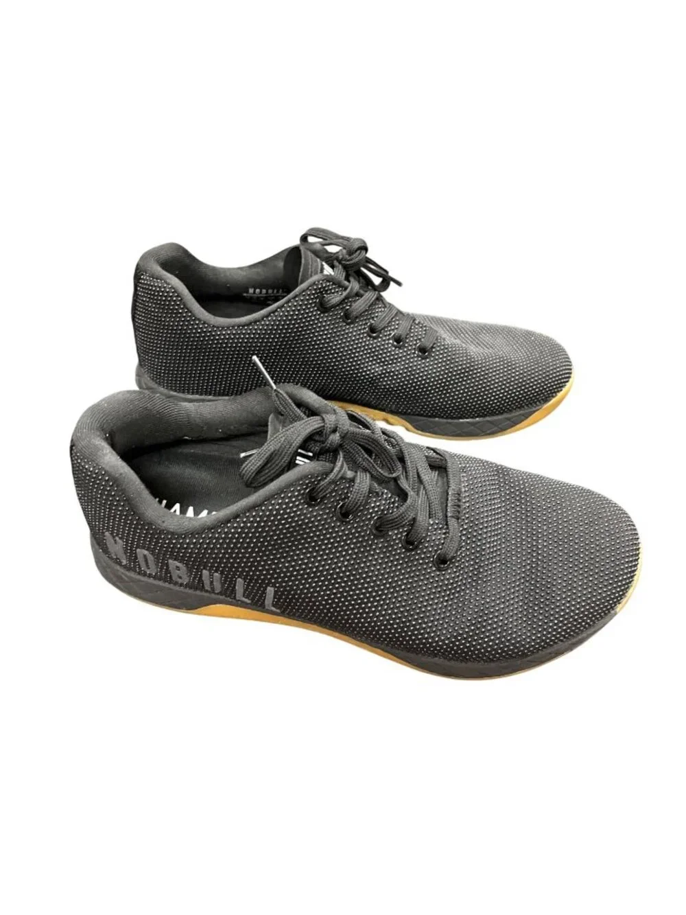 No Bull mens black fiber speckled low top sneakers sz 10 SKU 10-708